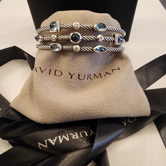 David Yurman 3 row Confetti cuff bracelet - Picture 3 of 9